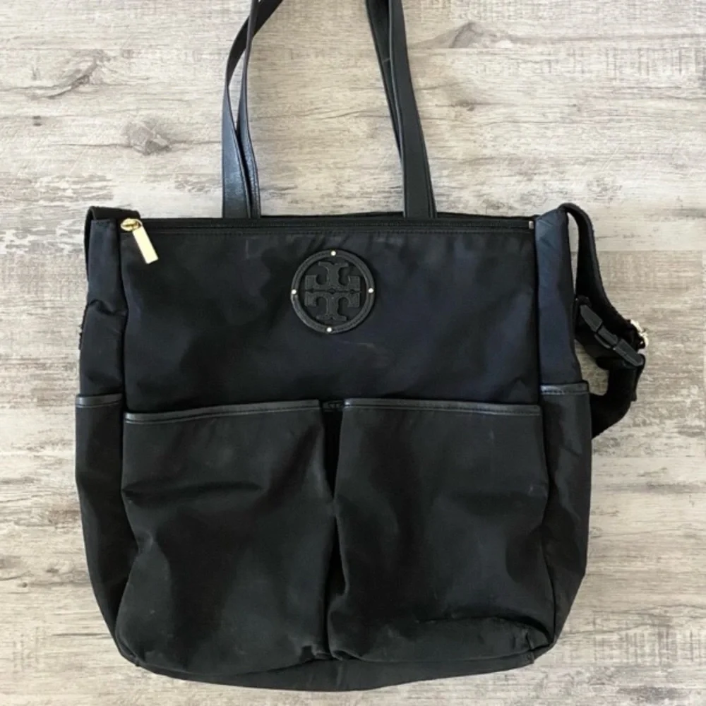 Tory Burch Marion Black Nylon Travel Baby Bag Diaper Bag